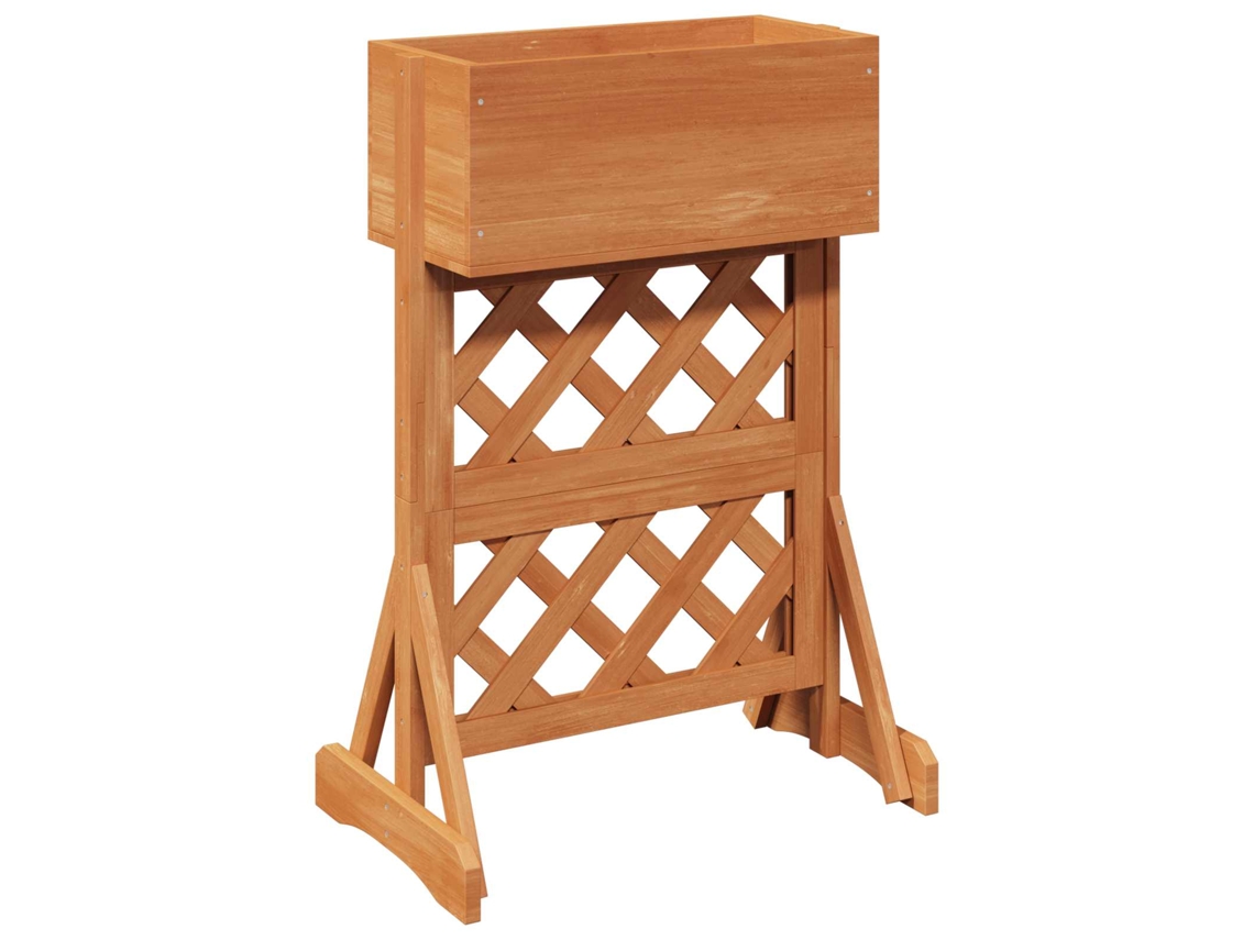 Conjunto 1 Treliça De Jardim Vidaxl Laranja Madeira De Abeto (48 X 30 X 70,5 Cm)