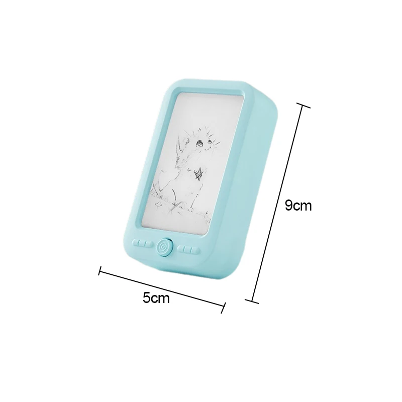 (Azul B) Mini luz noturna LED com interruptor e plugue para proteção dos olhos