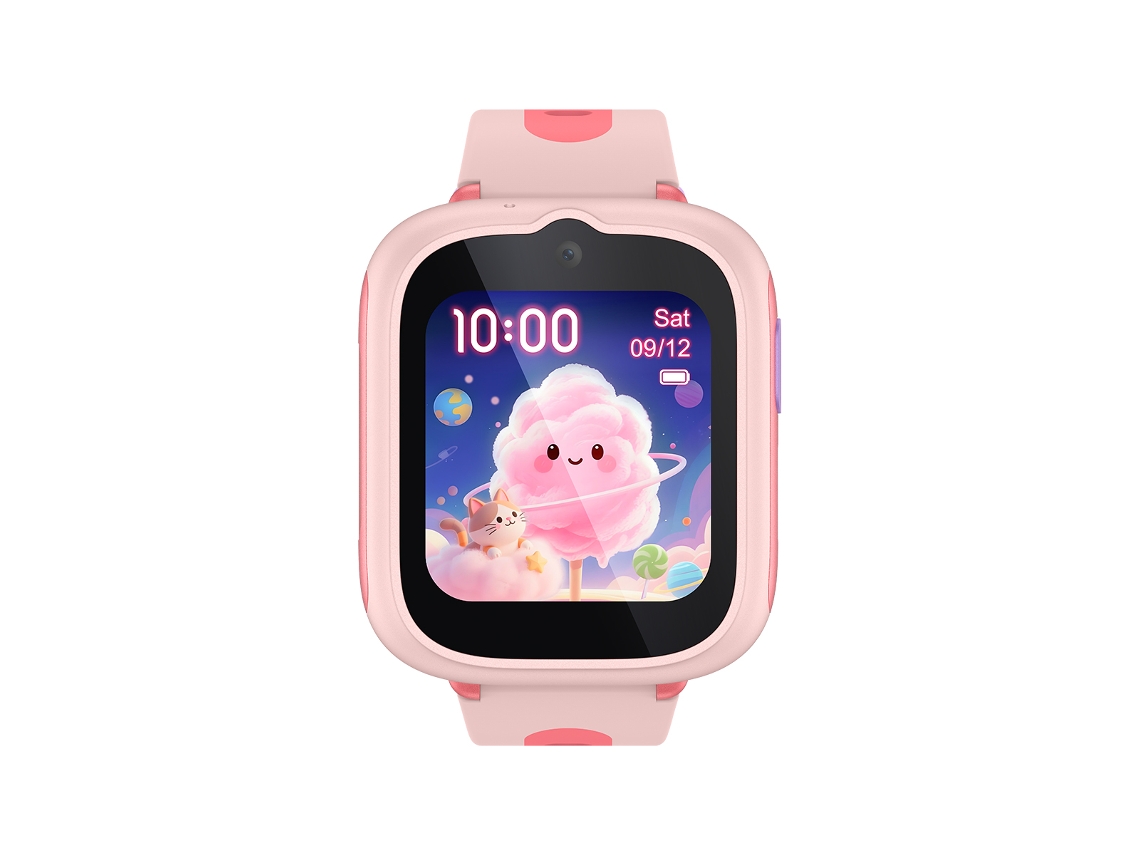 Relógio inteligente infantil Movetime Mt48 com GPS, 4G, 1.68 polegadas, 900 mAh, IP68, rosa TCL