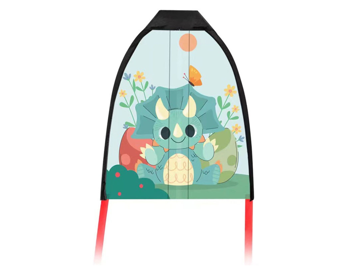 Mali pipa de Lançamento com Polegar Infantil Pipa de Lançamento Brinquedo Esportes Ao Ar Livre Presente de Aniversário Triceratops