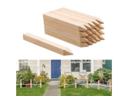 Estacas De Madeira De Abeto 20 Peças 30,48 X 2,5 X 2,5 Cm Para Cercas, Jardim Vevor