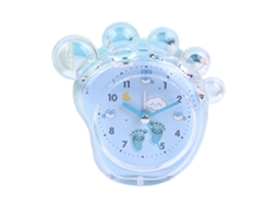 Despertador Infantil Cute Forma De Pé Cor Azul