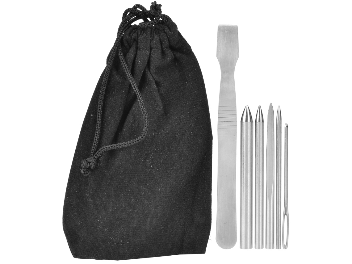 Conjunto de 6 Agulhas de Aço Inoxidável para Tecelagem de Paracord Ideal para Pulseiras, Tricô e Artesanato. AQUAFORGE