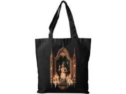 Bolsa AQUAFORGE Tote Melanie Martinez Gothic Hades em Algodão Tamanho Único Preta