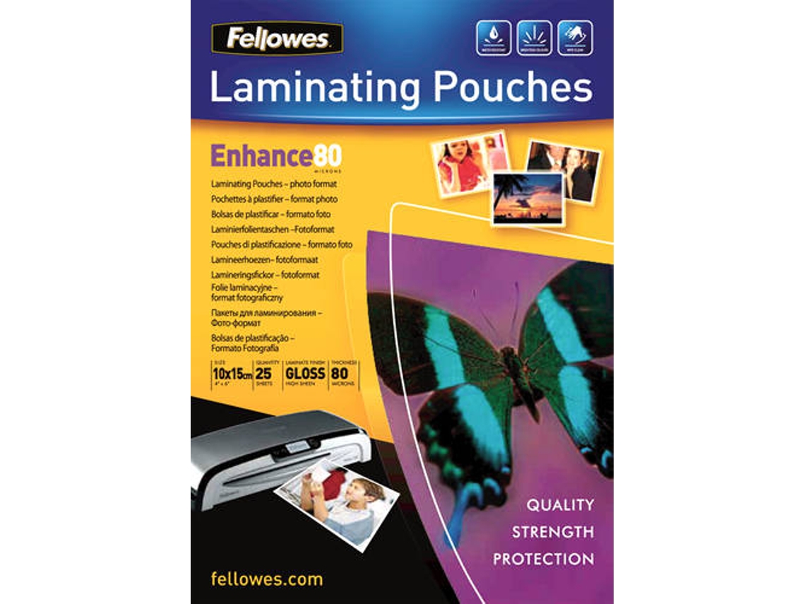 Bolsas de Plastificação FELLOWES 5440602 Transparente (25 un)