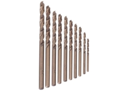 Conjunto De Brocas Hss-co M35 - 10 Tamanhos - Aço Inoxidável - Alta Precisão De Furação - Durável - Ideal Para Fundição - Broca