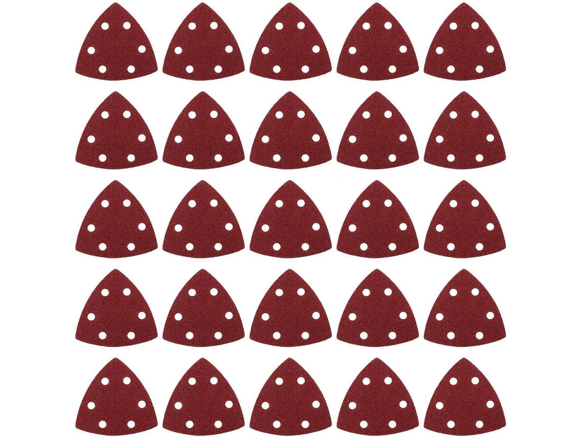Discos De Lixa Triangulares Em Alumina E Flocagem, 100 Peças, Design