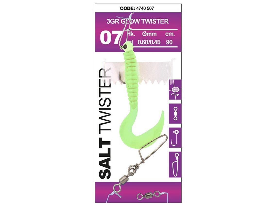 Isca Macia Salt Twister 5G Verde 90 Cmspro