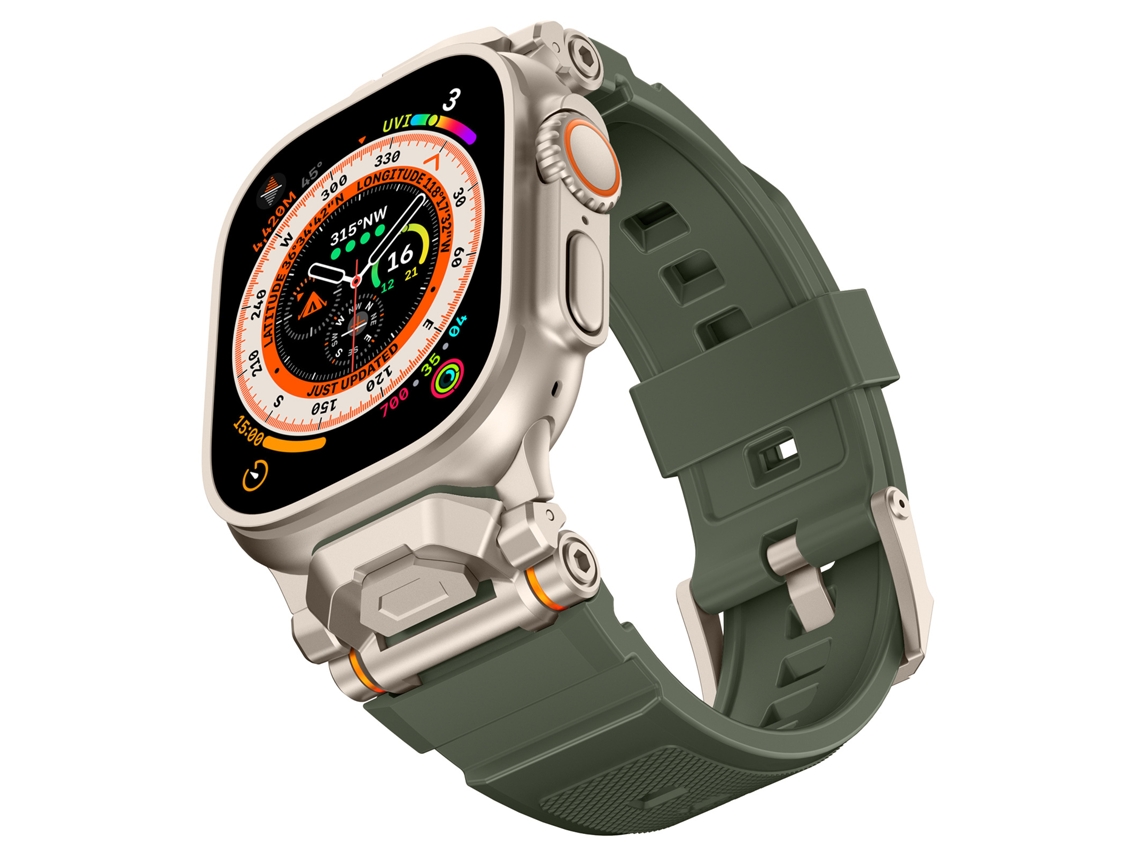 Bracelete para Apple Watch 42/44/45/46/49mm XIAOMOYU (verde Titânio)