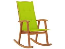 Cadeira de baloiço VIDAXL Marrom Madeira de acácia (57x100x117 cm)
