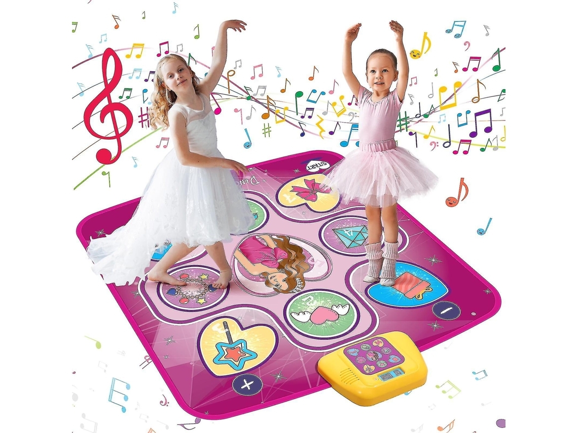 Tapete De Dança Eletrônico Para Meninas E Meninos De 3 A 12 Anos, Cria Música, Música Integrada, 5 Modos De Jogo Siurn (Outlet Caixa Aberta)