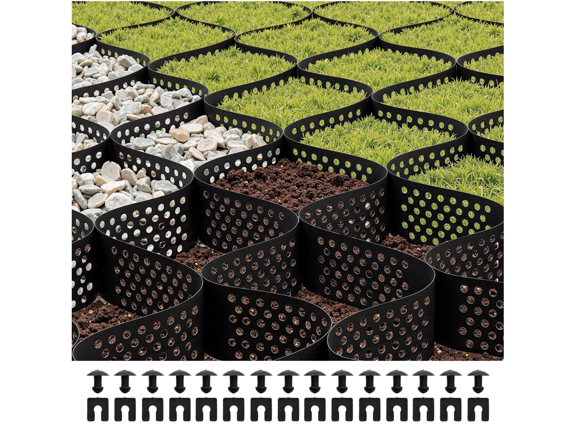 Grade De Solo De Cascalho Profundo Vevor 10 Cm 520 X 270 Cm Para Jardim