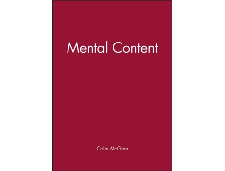 Livro Mental Content Colin McGinn (Inglês)