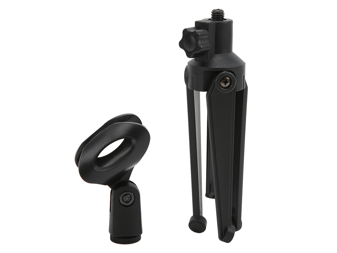 Soporte De Microfone De Mesa Tripé Mini Portátil Ajustável Com Suporte De Clip Para Microfone