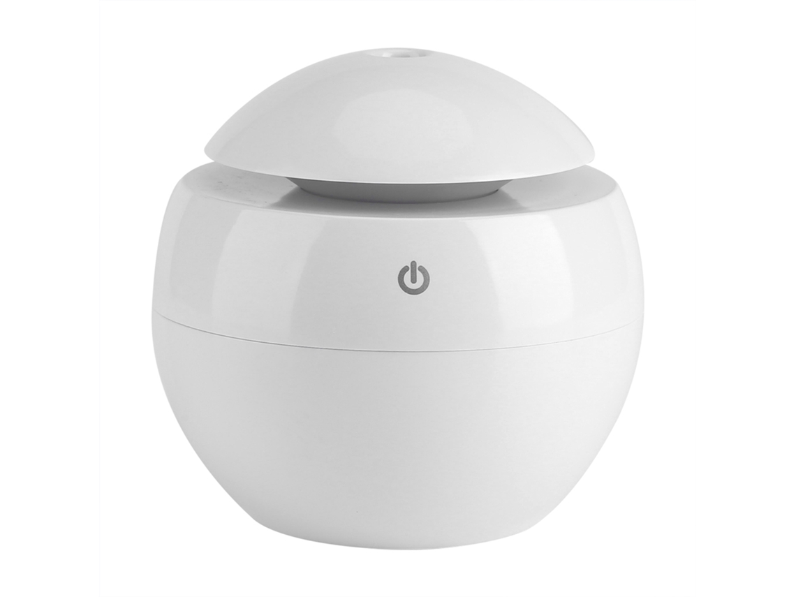 Umidificador Ultrassônico Usb com Luz Led, Difusor de Óleos e Purificador de Ar Branco LAXISCREED