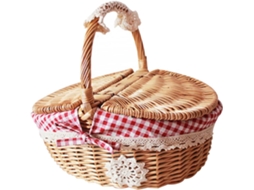 Cesto De Armazenamento Em Estilo Retrô, Cesto Para Servir Frutas E Alimentos, Decoração Para Casa