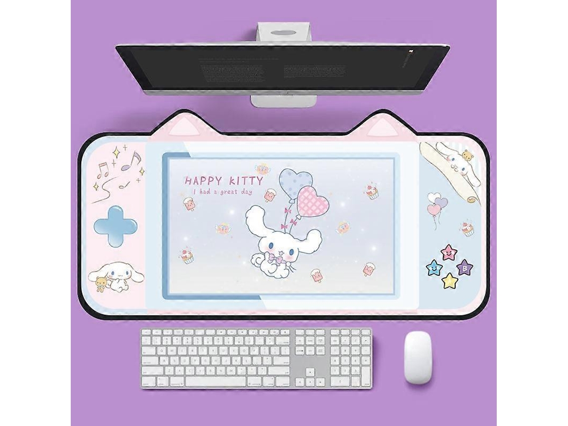 Mousepad Com Orelhas De Gato Fofas, 400 X 800 X 3 Mm Olysi Shop