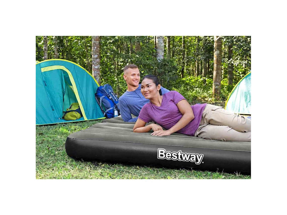 Bestway Colchão Insuflável 3 Em 1 188x99x25 Cm Preto E Cinzento