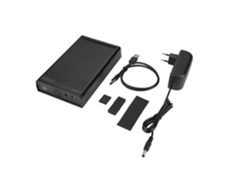 Enclosure Externo Para Ssd Sata De 3,5 Polegadas, Case Para Disco Rígido Usb 3.0 6gbps, Preto