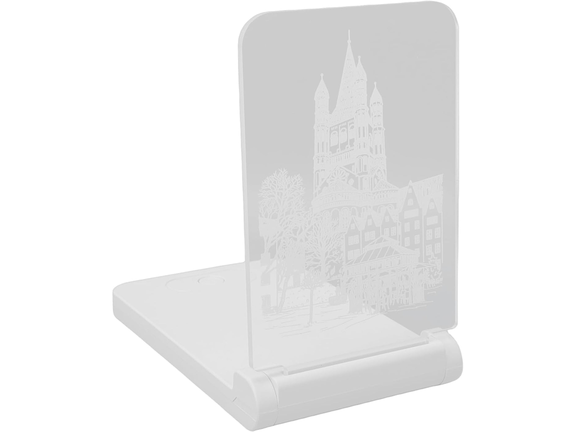 Luminária Noturna Led 3d Com Mudança De Cor, Brilho Suave E Função