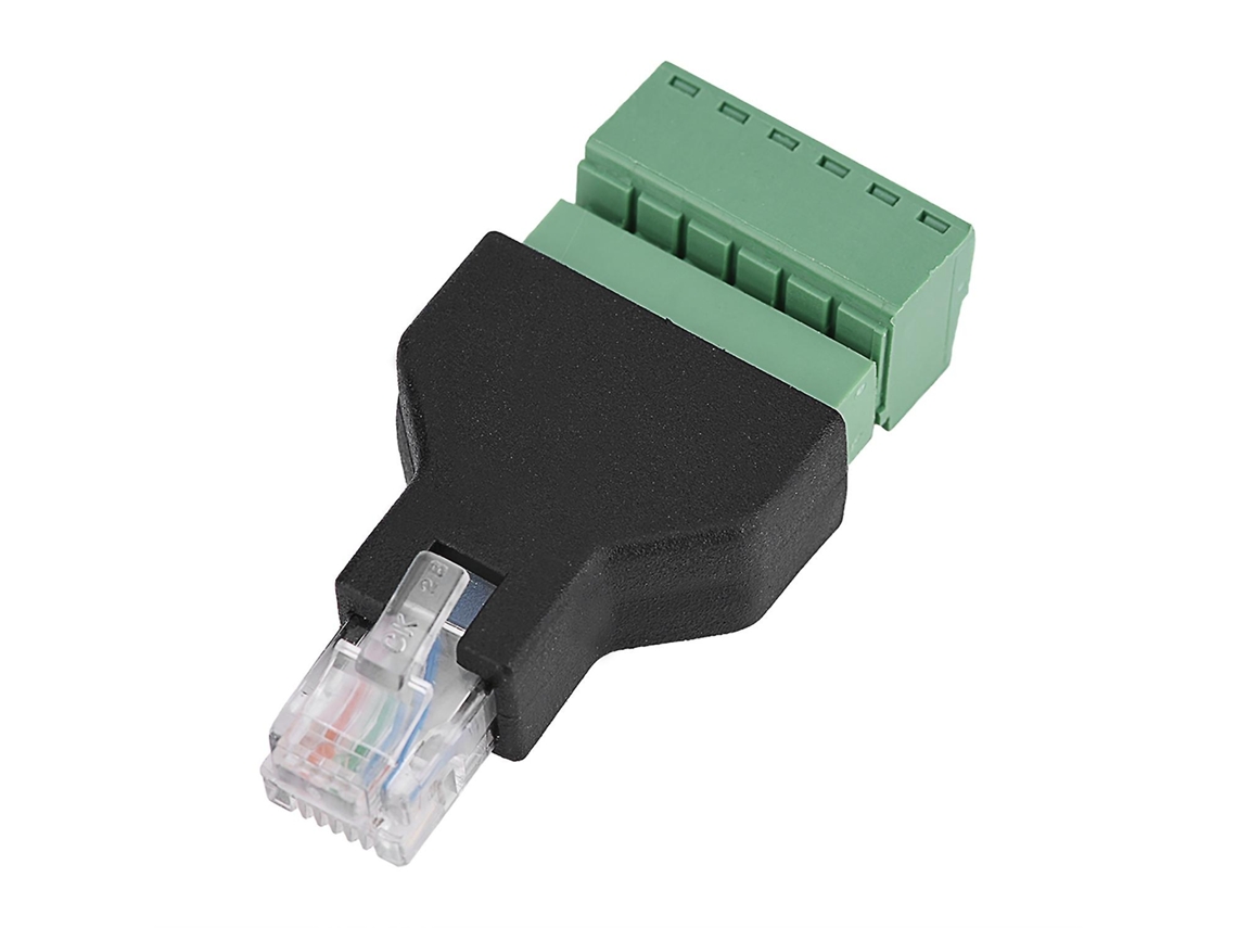 1 Unidade De Conector Adaptador Ethernet Rj12 6p6c Macho Para Terminais Parafuso 6 Pinos - Ym_supergåva-aquaforge