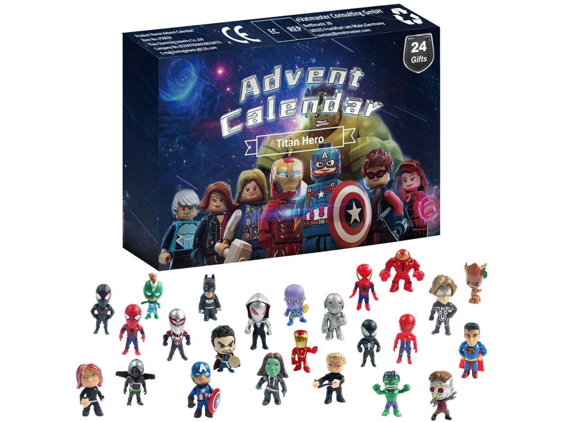 Calendário de Advento de Natal com 24 Figuras de Cinema para Crianças e Jovens LAXISCREED