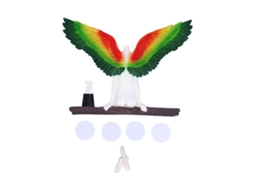 Estátuas Decorativas Asa De Anjo Resina Tamanho L 20