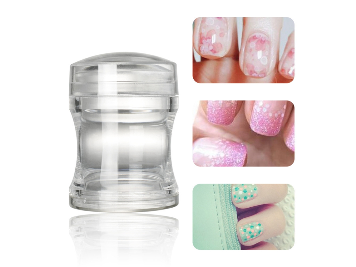 Kit De Estampagem Para Unhas Com Estamper E Raspador De Silicone Transparente Ferramentas Diy Para Arte De Unhas