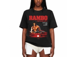 Rockinstone Rambo Movie Cant Stop Him Black Adult T-shirt Size:xxl