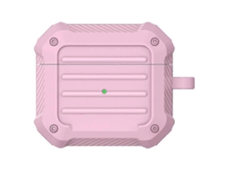 Fones De Ouvido Sem Fio À Prova De Choque, Fibra De Carbono, Capa Protetora De Tpu Para Airpods 3pink Ushion