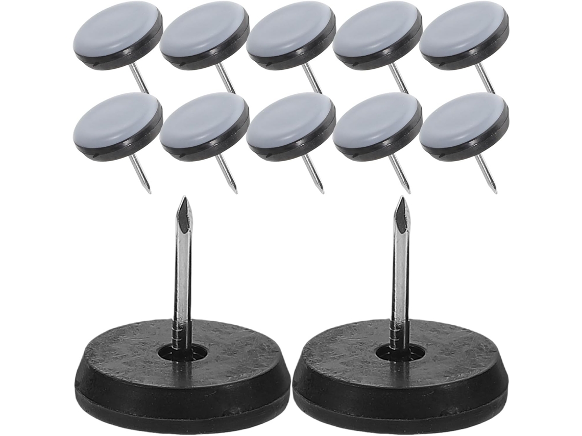 Conjunto De 12 Protetores Deslizadores Para Móveis Com Pés Metal E Plástico, Redução De Ruído, Ideais Para Quartos E