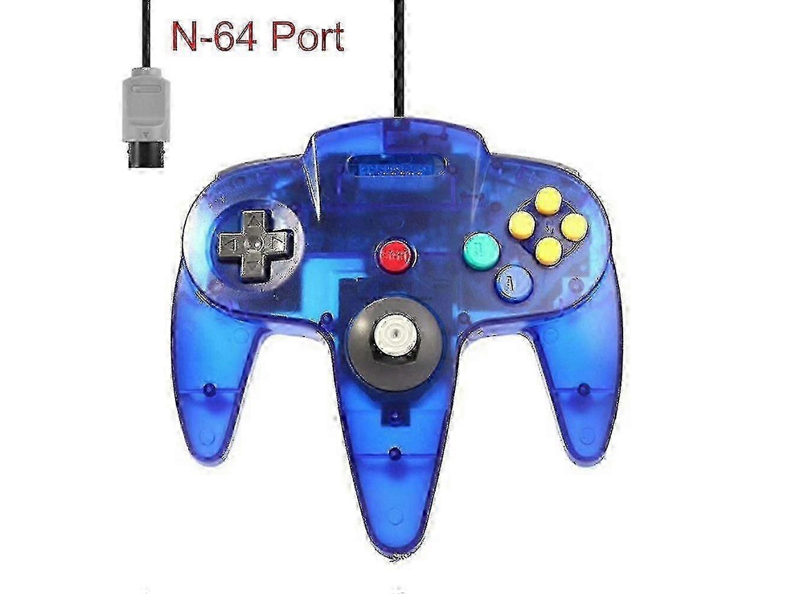 Pacote Com 2 Controles Clássicos Com Fio Para N64, Jogos Retrô De 64 Bits, Joystick De Substituição Ly Ebike