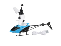 Brinquedo De Helicóptero Rc Mini Com Estabilidade Por Indução, Rotação Luminosa E Resistente A Quedas Azul
