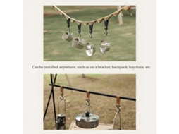 Ganchos Portáteis para Camping e Picnic