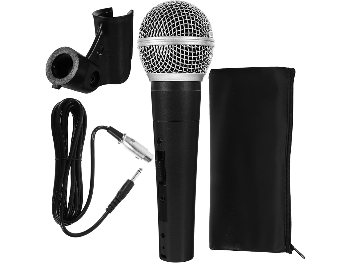 Microfone Vocal Clássico Com Fio Para Palco E Voz.