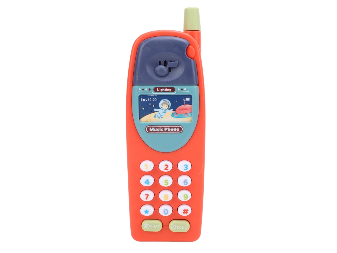 Rebe-teléfono Juguete Para Bebés Y Niños Pequeños Con Música Y Aprendizaje Educativo Modelo Rojo