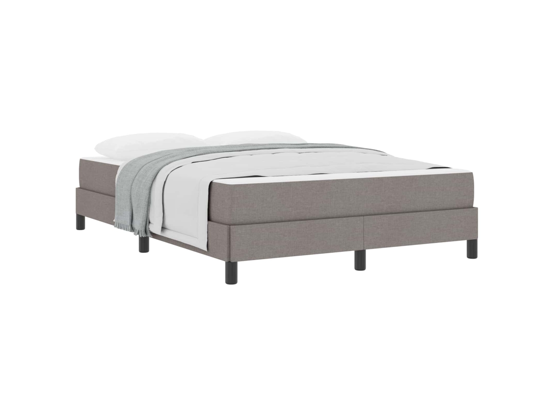 Cama Box com Colchão Cinzento Acastanhado Tecido MAISON EXCLUSIVE 140x200 cm
