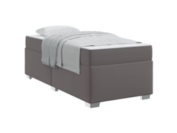Conjunto 1 Cama Box Vidaxl Cinzeto Pvc (200 X 100 X 66 Cm)
