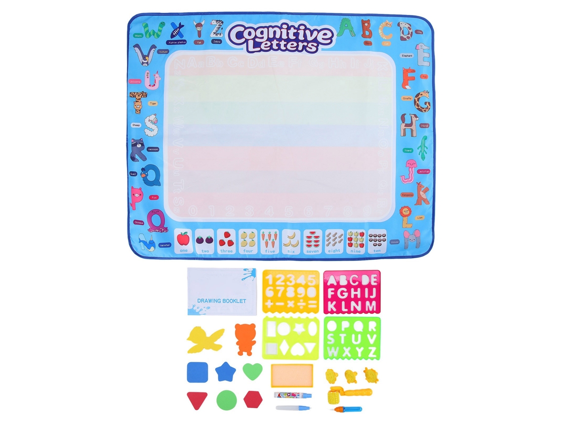 Ats alfombra Educatsiva de Pintura com Água Colorir Mats para Crianças 100x80cm Cultivo de Imaginação Brinquedo de Desenho