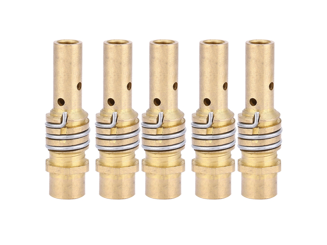 Conjunto de 5 peças de suporte de bico de contato para tocha MIG MAG 15AK, peças de reposição Binzel Consumíveis