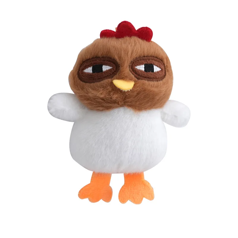 Chaveiro de Pelúcia de Galinha Boba, Brinquedo de Desenho Animado para Bolsa. MDUG