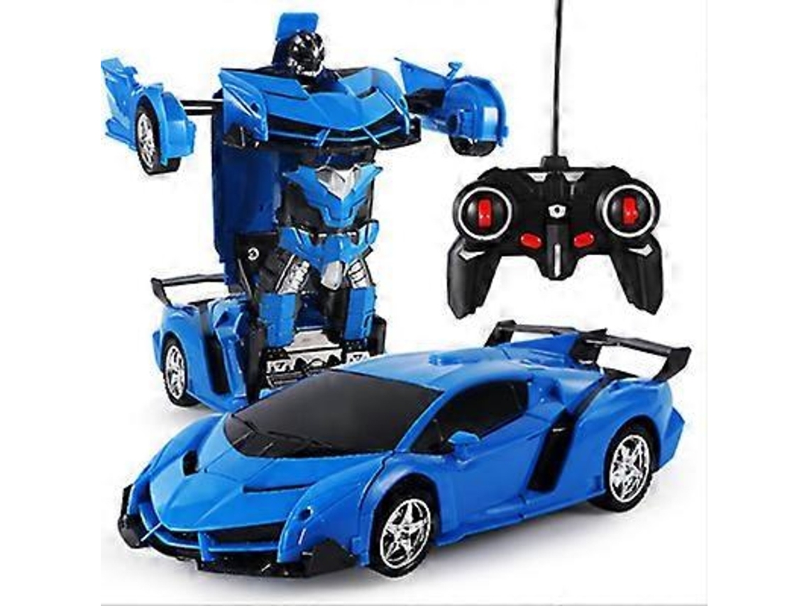 Carro Robô Telecomandado Transformável Com Carregamento