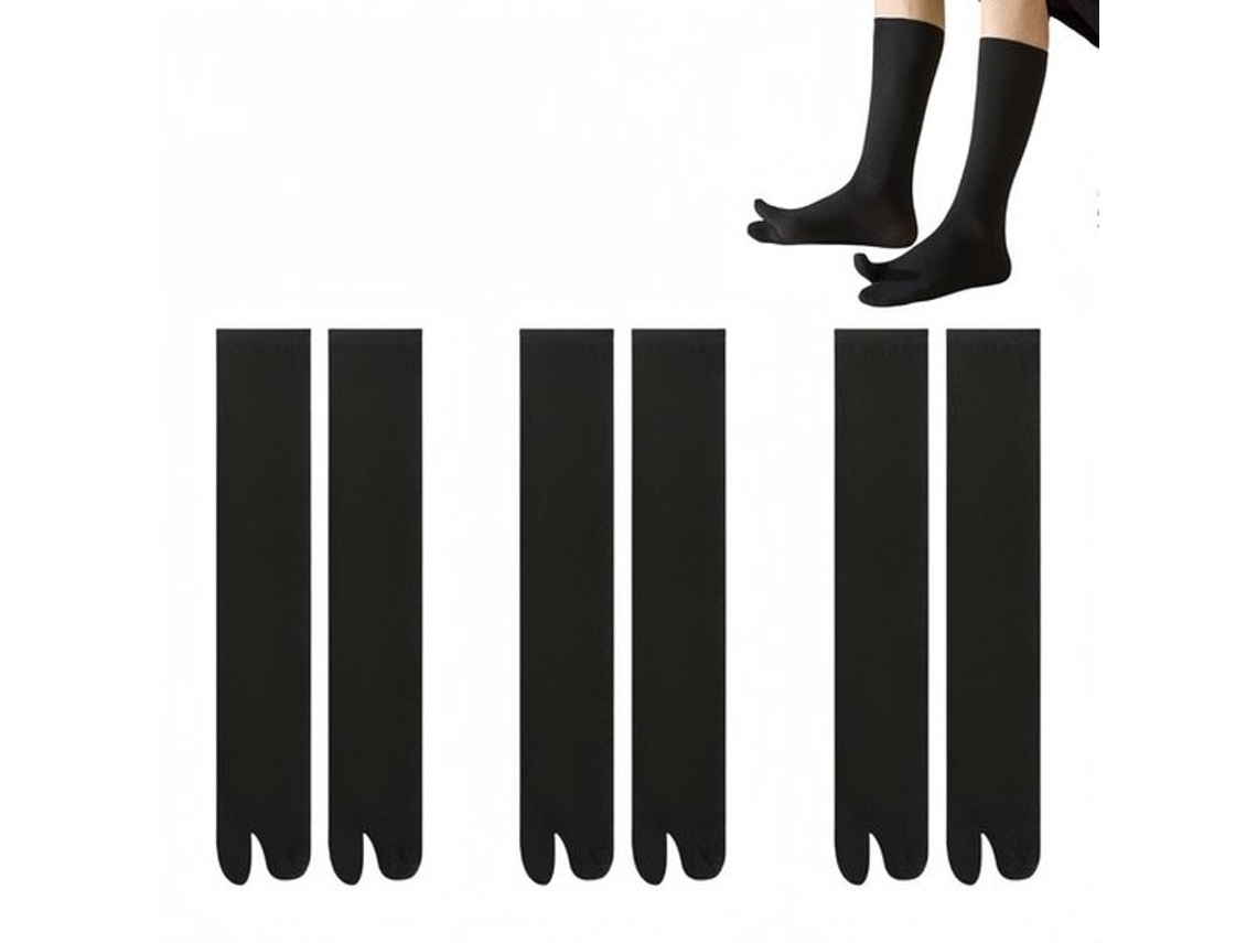Conjunto Tabi-sokken De 3 Pares - Unissex - Meias De Linho Suave/sandálias - Respiráveis - Elásticas - Confortáveis Com Dedos Separados - Meias De Ded