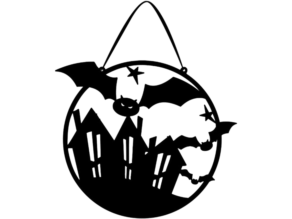 Placa De Porta De Halloween: A Bruxa Está No Pôster |