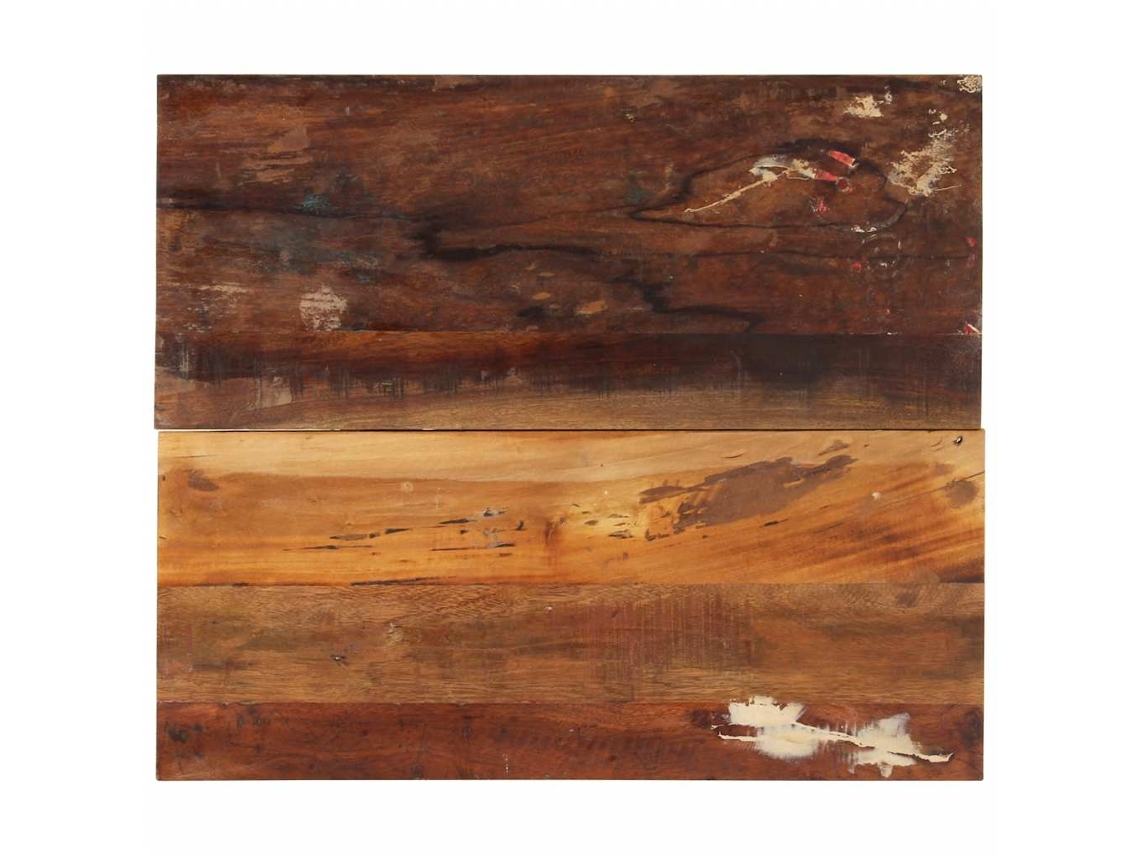 Vidaxl Tampo Mesa Retangular 60x70cm 15-16mm Madeira Recuper. Maciça