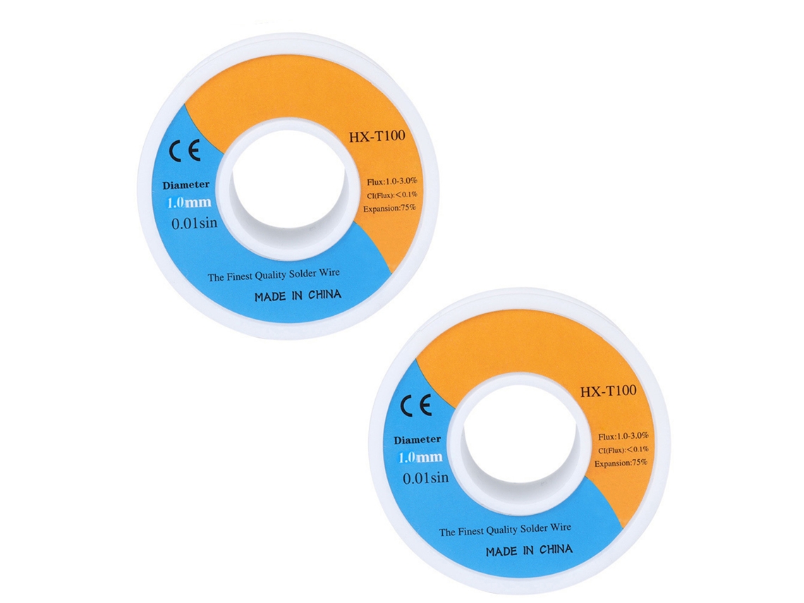 Fio de Solda LAXISCREED 50g 1.0mm Núcleo de Colofonia 2unidades