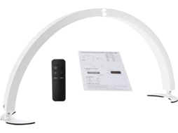 Luminária De Mesa Genérica Para Manicure, Com Luz Ajustável Em Formato De Meia-lua - Lâmpada Dobrável De 40w
