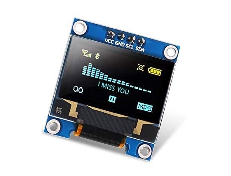 Modulo Display Lcd Oled 0.96' 128X64P 12C Iic Amarelo e Azul