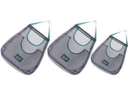 Conjunto de 3 Sacos Malha para Pendurar, Ideais Armazenar Vegetais. Respiráveis Alho e Cebola, CHABERLU