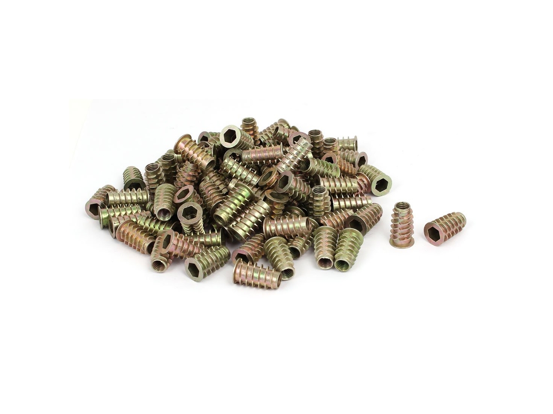 Parafusos Sextavados M8 x 25mm com Porcas, 100 Unidades CHABERLU